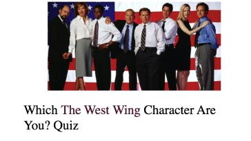 Which The West Wing Character Are You? Quiz