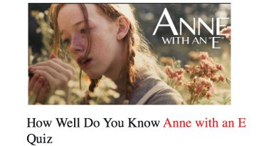 How Well Do You Know Anne with an E quiz