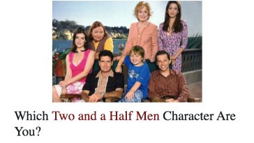 Which Two and a Half Men Character Are You?