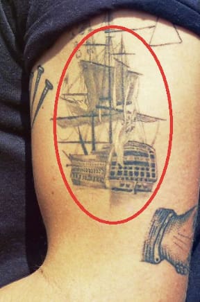 harry styles ship tattoo