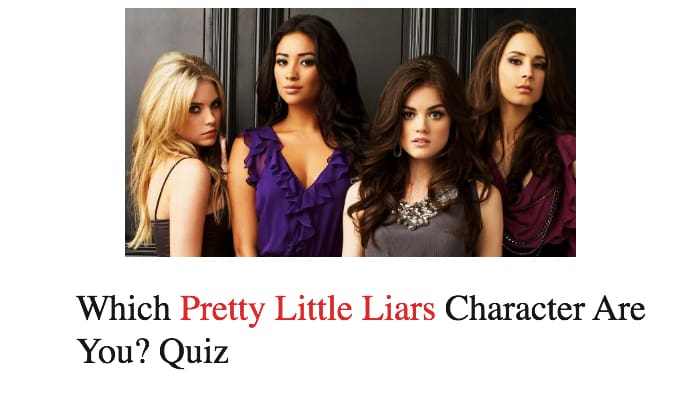 Which Pretty Little Liars Character Are You? Quiz - Nsf - Music Magazine Which Pretty Little Liars Character Are You? Quiz - Nsf - Music Magazine