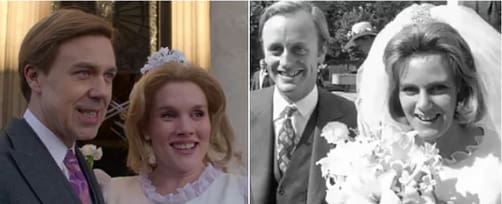 In 1973, the wedding day of Andrew Parker Bowles and Camilla Shand.