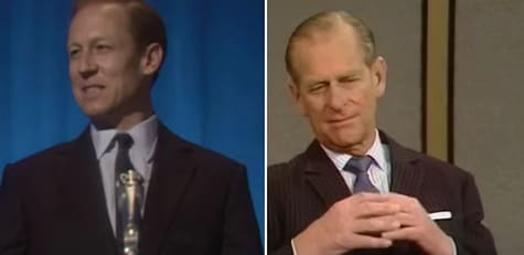Prince Philip giving a speech on 'Meet the Press' in 1969