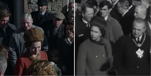 Queen Elizabeth II's visit to Aberfan after the great catastrophe of 1966
