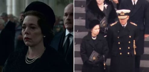 The moment when the Queen is also at that funeral