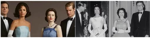 The visit of Presidents John F.Kennedy and Jackie Kennedy to Buckingham Palace in 1961