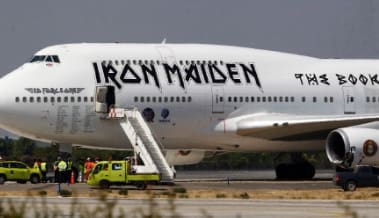 iron maiden plane