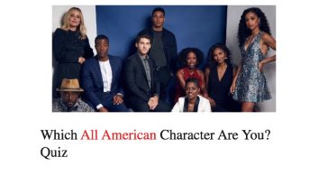 Which All American Character Are You? Quiz