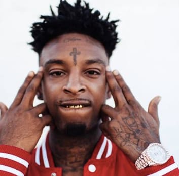 21 Savage face tattoo
