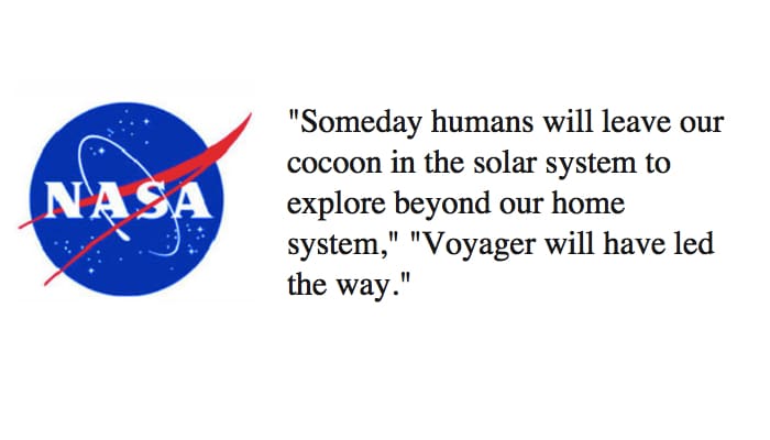 NASA star trek voyager quote