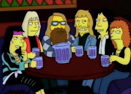November 21, 1991 Aerosmith performed in simpsons