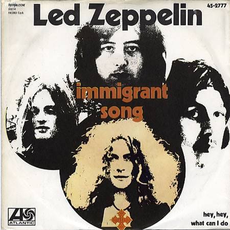 November 5, 1970 – Atlantic Records released Led Zeppelin’s “Immigrant Song” 