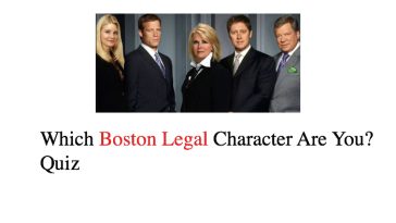 Which Boston Legal Character Are You? Quiz