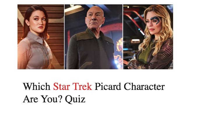 Which Star Trek Picard Character Are You? Quiz