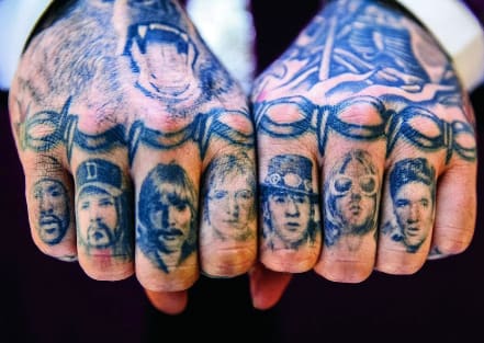 post malone hand tattoo