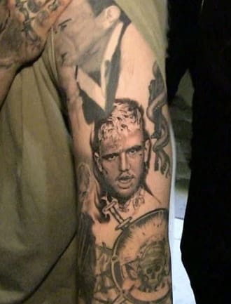 post malone lil peep tattoo