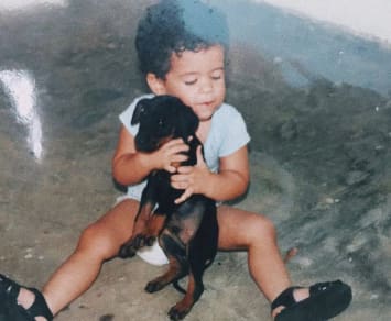 Bad Bunny Childhood Photo