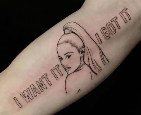 Ariana Grande tattoo 3