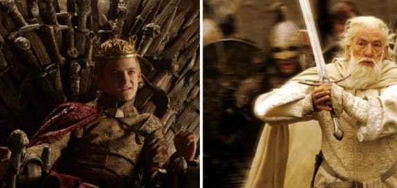 The imitation of Galdaf's sword in The Lord of the Rings is found inside the "Iron Throne".