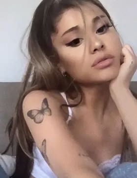 ariana grande tattoo butterfly