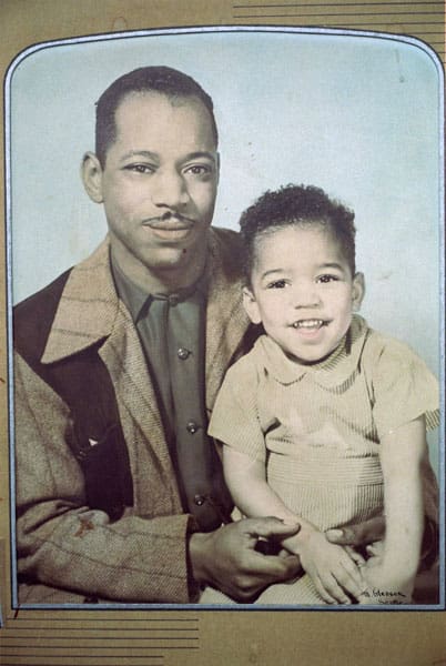 When Jimi Hendrix was a Child (With his Father)