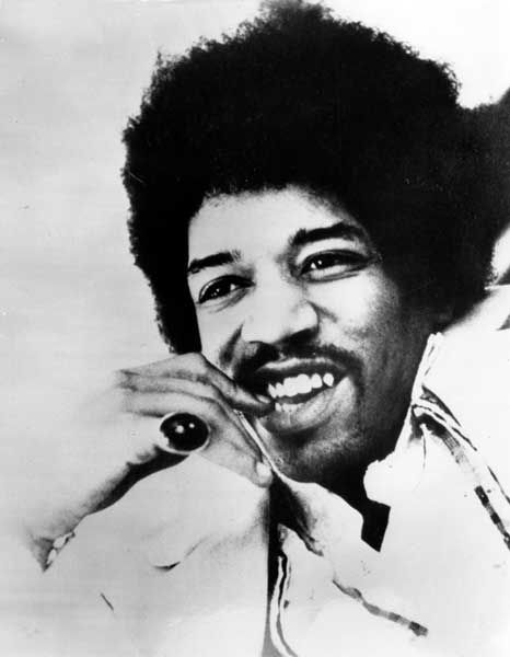 Singer Jimi Hendrix