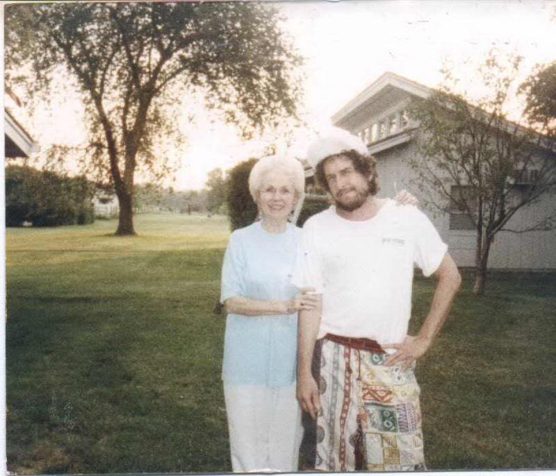 Bob Dylan With his Aunt Irene Goldfine