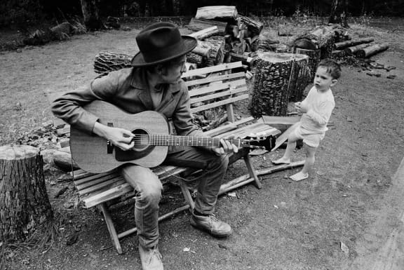 Bob Dylan and his son Jesse
