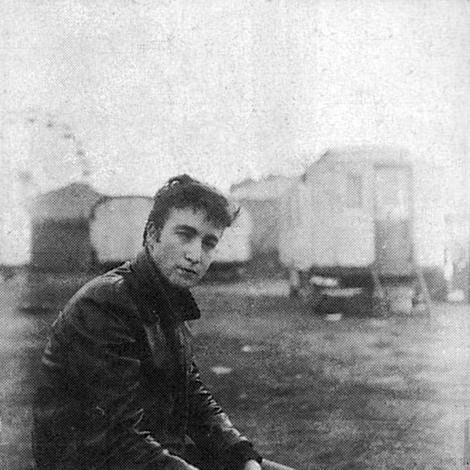 These photographs were taken by photographer Astrid Kirchherr in Krameramtsstuben Hamburg, Germany in November 1960