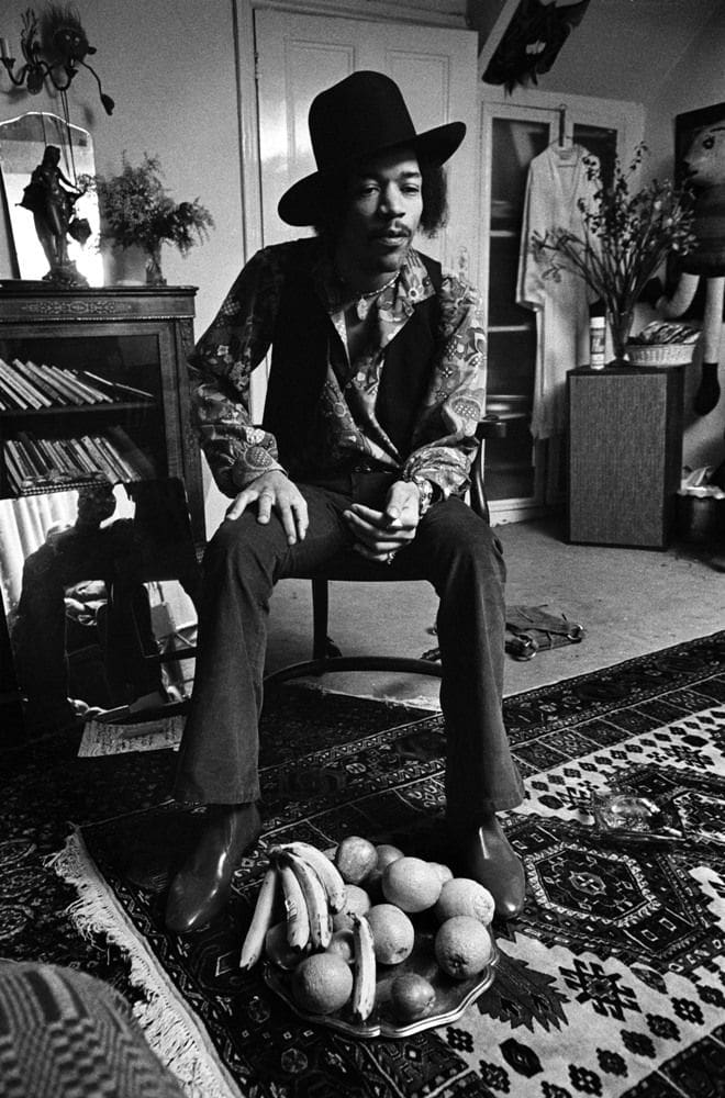 Jimi's Flat, Notting Hill: London Weekend Original photos , Hendrix's flat. photography Barrie Wentzell (1968)