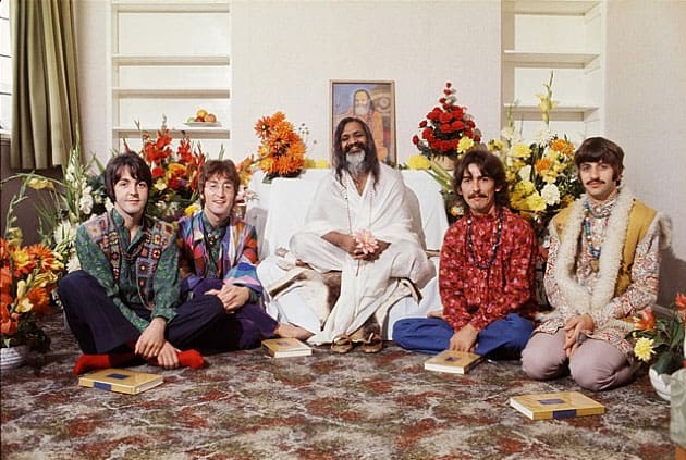 The Beatles and the Maharishi in 1967