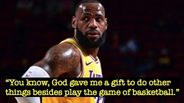 “You know, God gave me a gift to do other things besides play the game of basketball.”