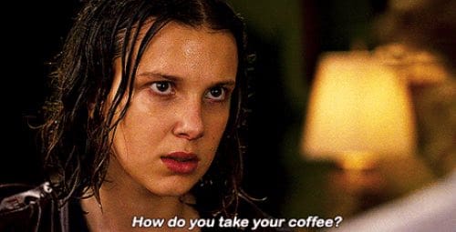 stranger things quotes eleven coffee