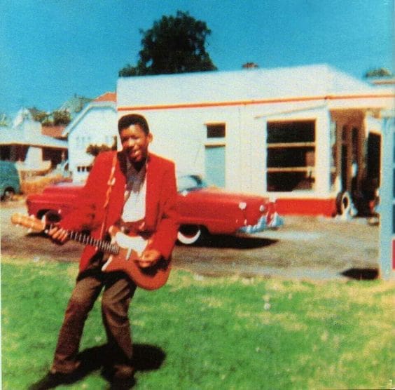 Jimi Hendrix 1958 near home in Washington State