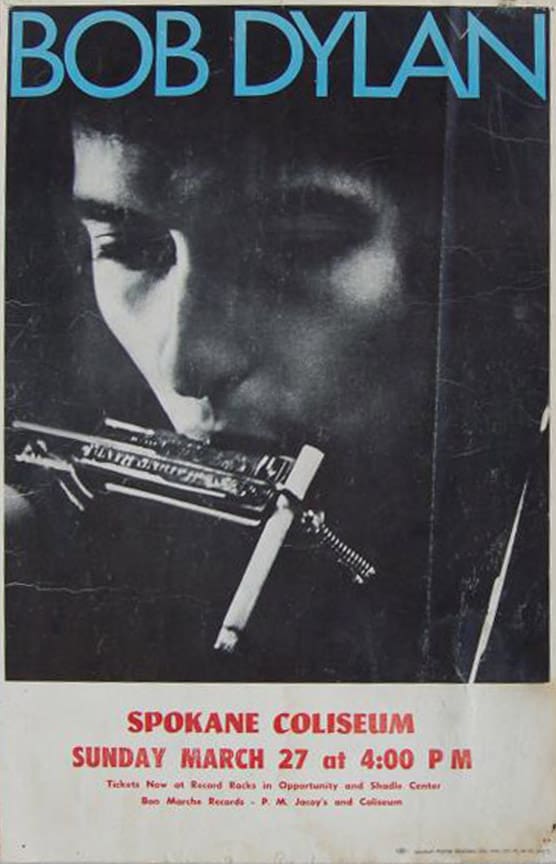 11 03 27 1966 Bob Dylan Concert Poster