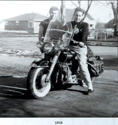 Bob Zimmerman with Dale Boutang 1956
