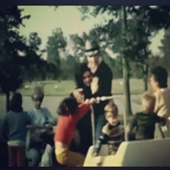 Elvis at Circle G Ranch - With his family