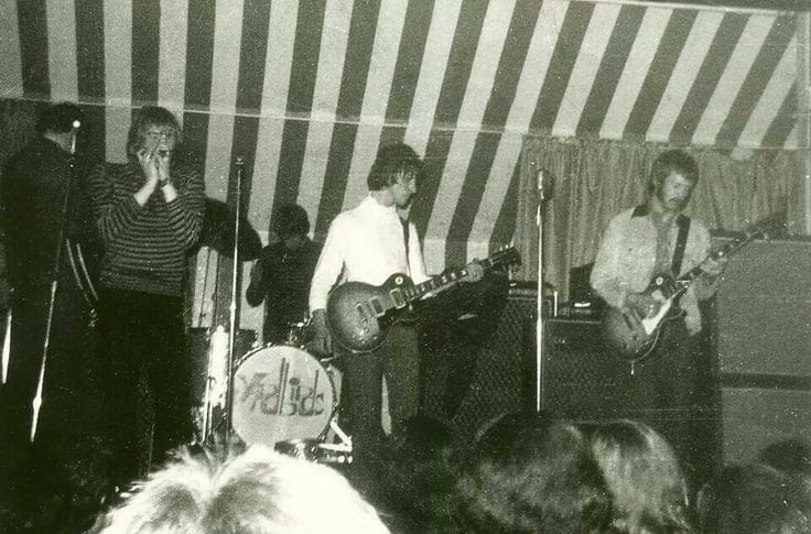 13 The Yardbirds at the Marquee 1966 with Jeff Beck Eric Clapton guesting taken by Jean Albert Beaudenon