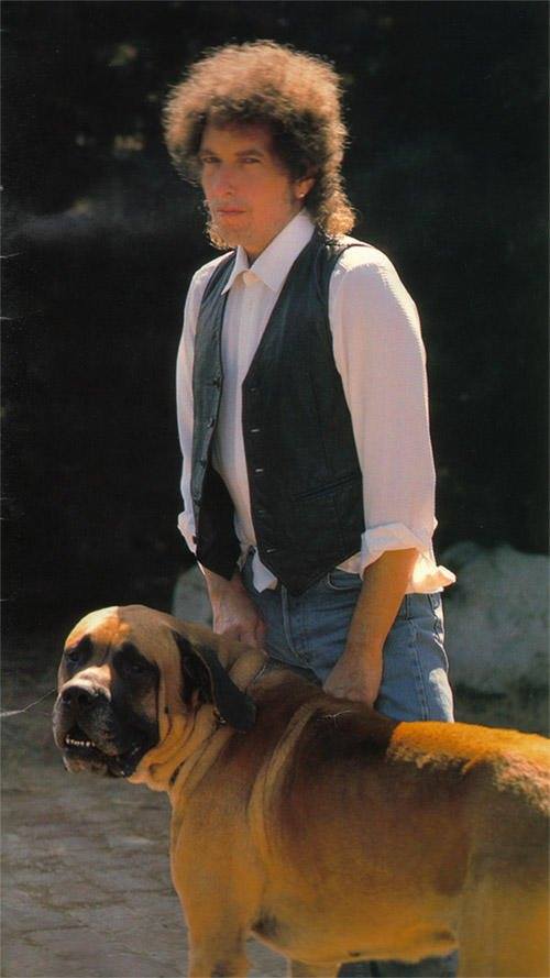 Bob Dylan with a Big Dog