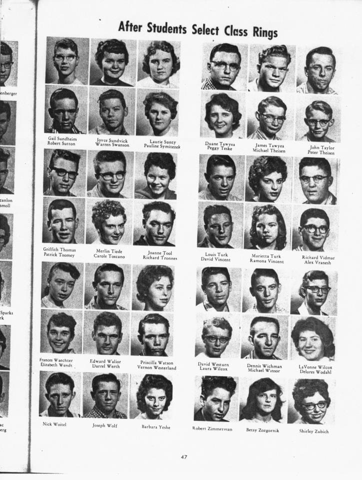 Bob Dylan Yearbook 1958, page 47.