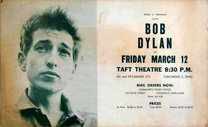 4 03 12 1965 Bob Dylan Concert Poster