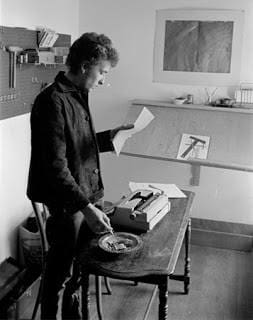 Bob Dylan Typing notes for his album Another Side of Bob Dylan