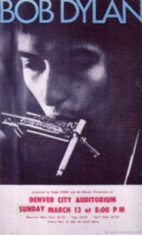 8 03 13 1966 Bob Dylan Concert Poster