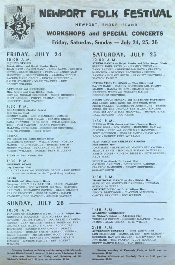 9 07 24 1965 Bob Dylan Concert