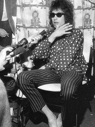 Bob Dylan at a Sydney press conference
