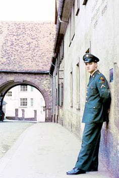 Elvis Presley photographed in Bad Nauheim, Germany, March 1959.