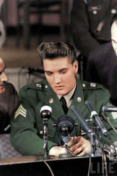 Elvis Presley press conference when he got out of the army march 1960
