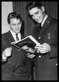 Elvis reading (about Elvis) October 23, 1958 Wiesbaden, Germany