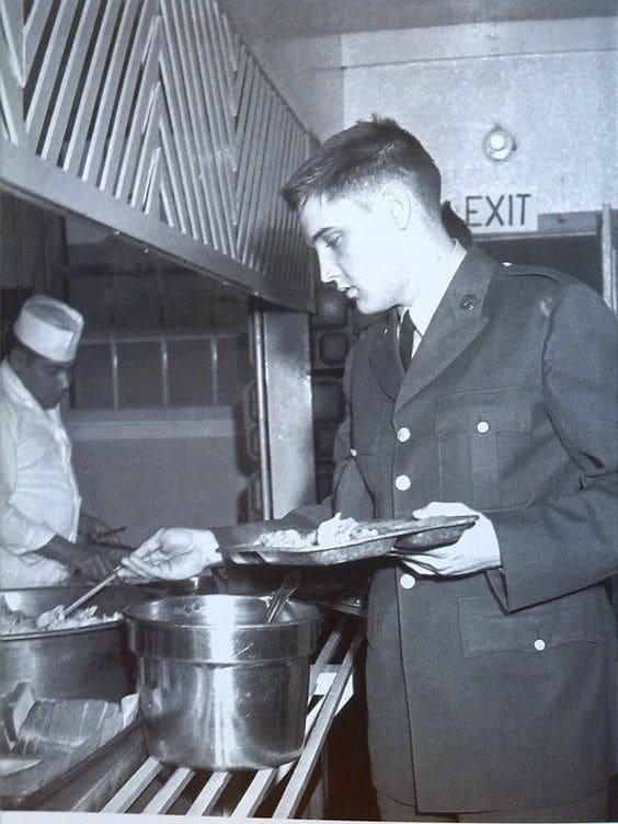 In the Mess Hall at Ft. Hood Texas. Early September 1958.