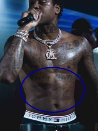 Lil Durk body 300 Tattoo